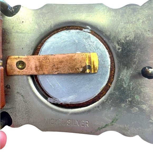 Western vintage  Rodeo Buckle and belt with tooled leather JC Rodeo 1967 sz 32 - Picture 3 of 5